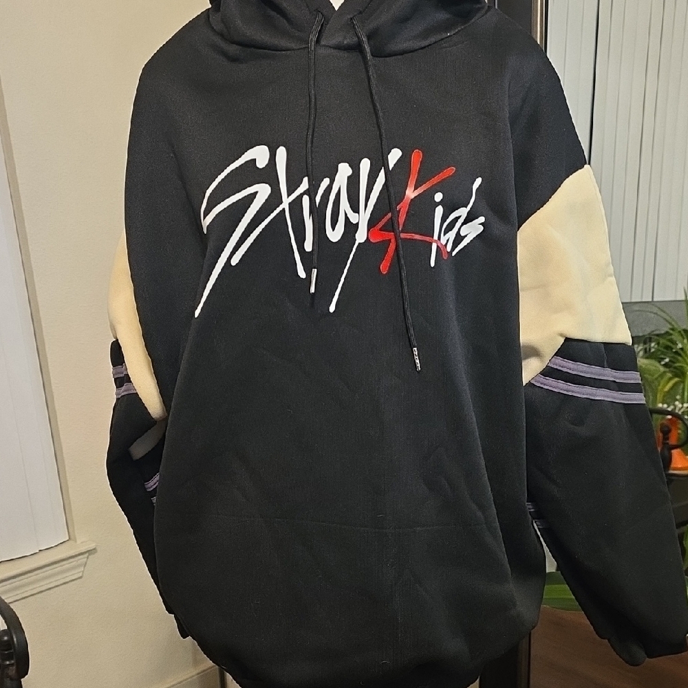 Black and Cream Hoodie